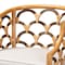 Bali & Pari Veneto Modern Bohemian Light Honey and Dark Brown Rattan Bar Stool 243-13576-ZORO - alternate 3